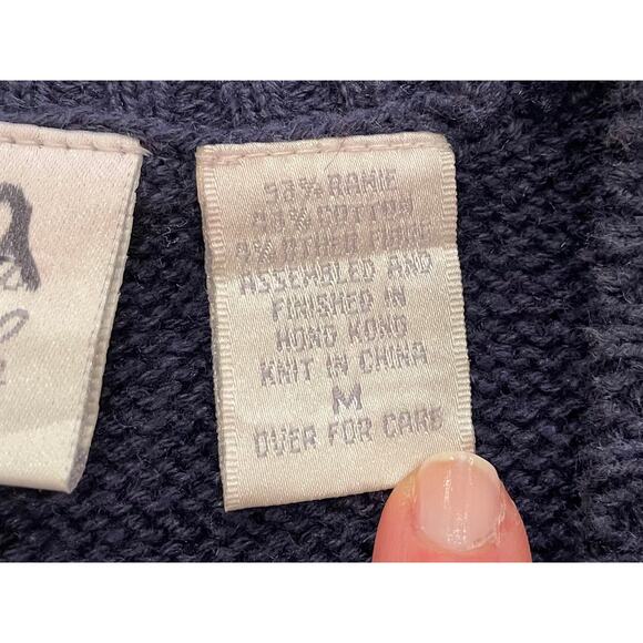 Lauren Gayle Navy, Red, Christmas Patchwork Sweater Vest, Nutcracker, Holly, M - Picture 10 of 15